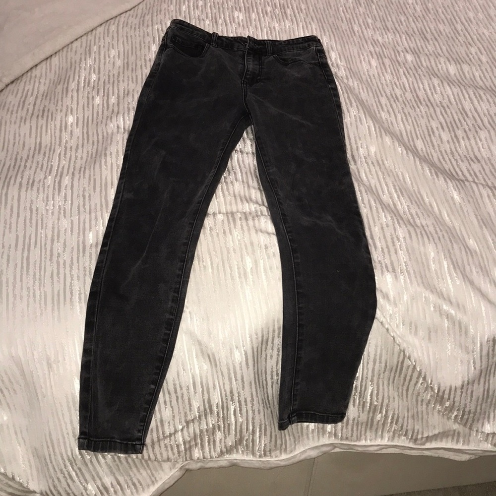 Forever 21 gray high waisted jeans